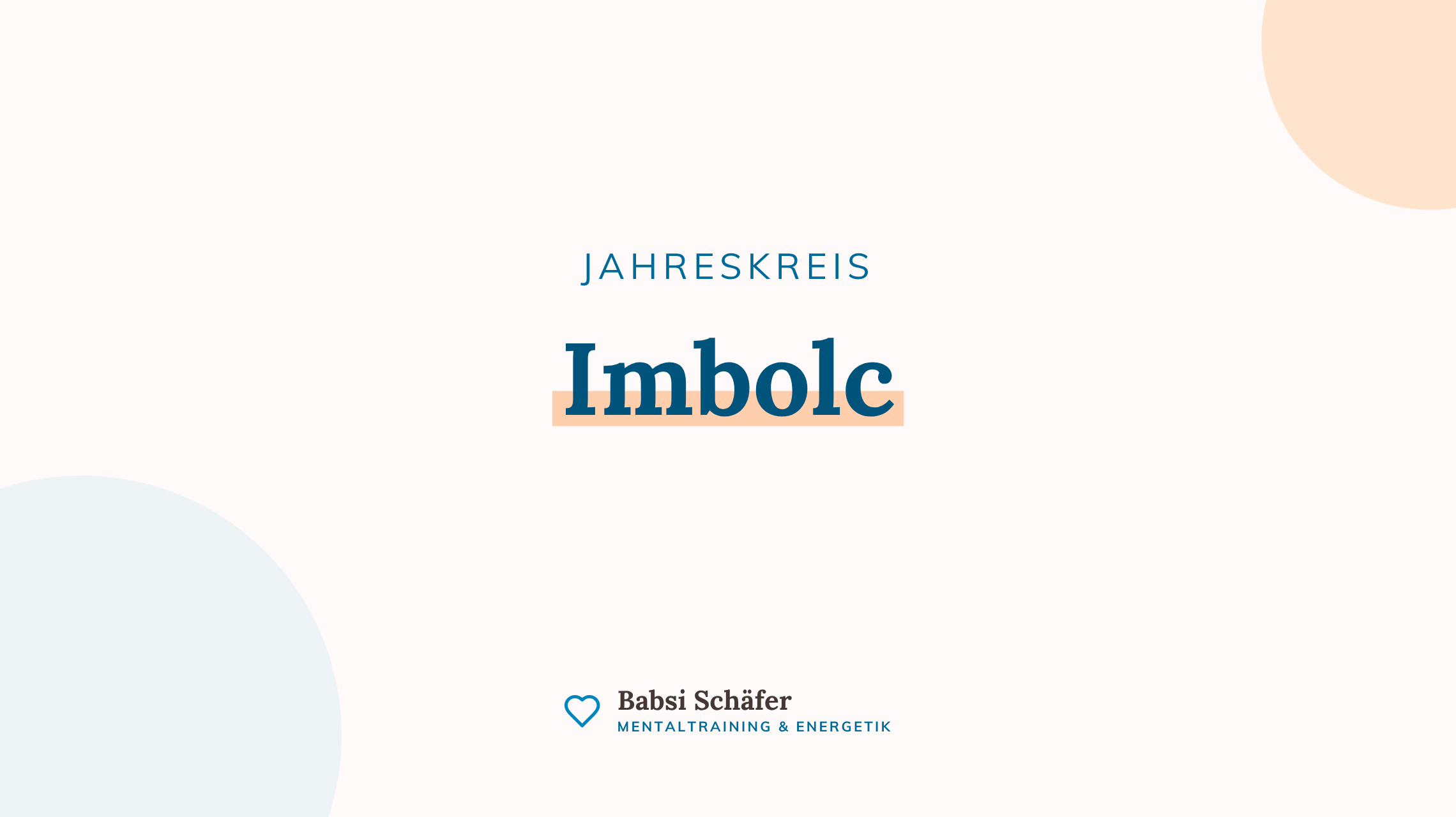 Titelbild zum Jahreskreisfest Imbolc auf cremefarbener Markenkarte.